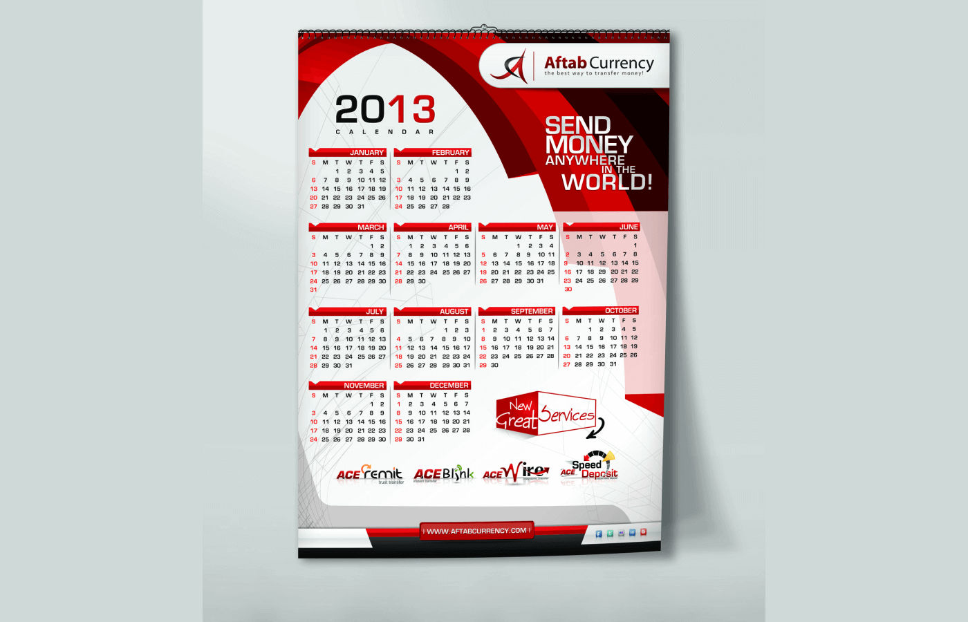 Calendar for Aftab Currency Exchange - ACE Money Transfer in United Kingdom